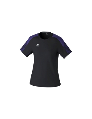 ERIMA Damen EVO STAR T-Shirt schwarz/ultra violet