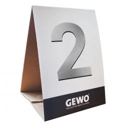 GEWO Platzierungstafel Gold-Silber-Bronze