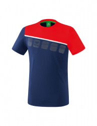 ERIMA 5-C T-Shirt new navy/rot/weiß (Sonderposten)