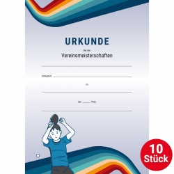 GEWO Set 10x Urkunde Boys mit Text