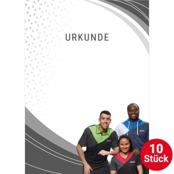 GEWO Set 10x Urkunde Team