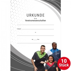 GEWO Set 10x Urkunde Team mit Text