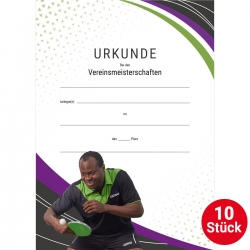 GEWO Set 10x Urkunde Quadri Aruna mit Text