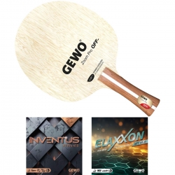 GEWO Schläger: Holz Zoom Pro mit Inventus XT Pro 47.5 + Elaxxon 45.0