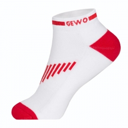 GEWO Socke Short Flex II, weiss-rot, Gr. 45-47 (Sonderposten)